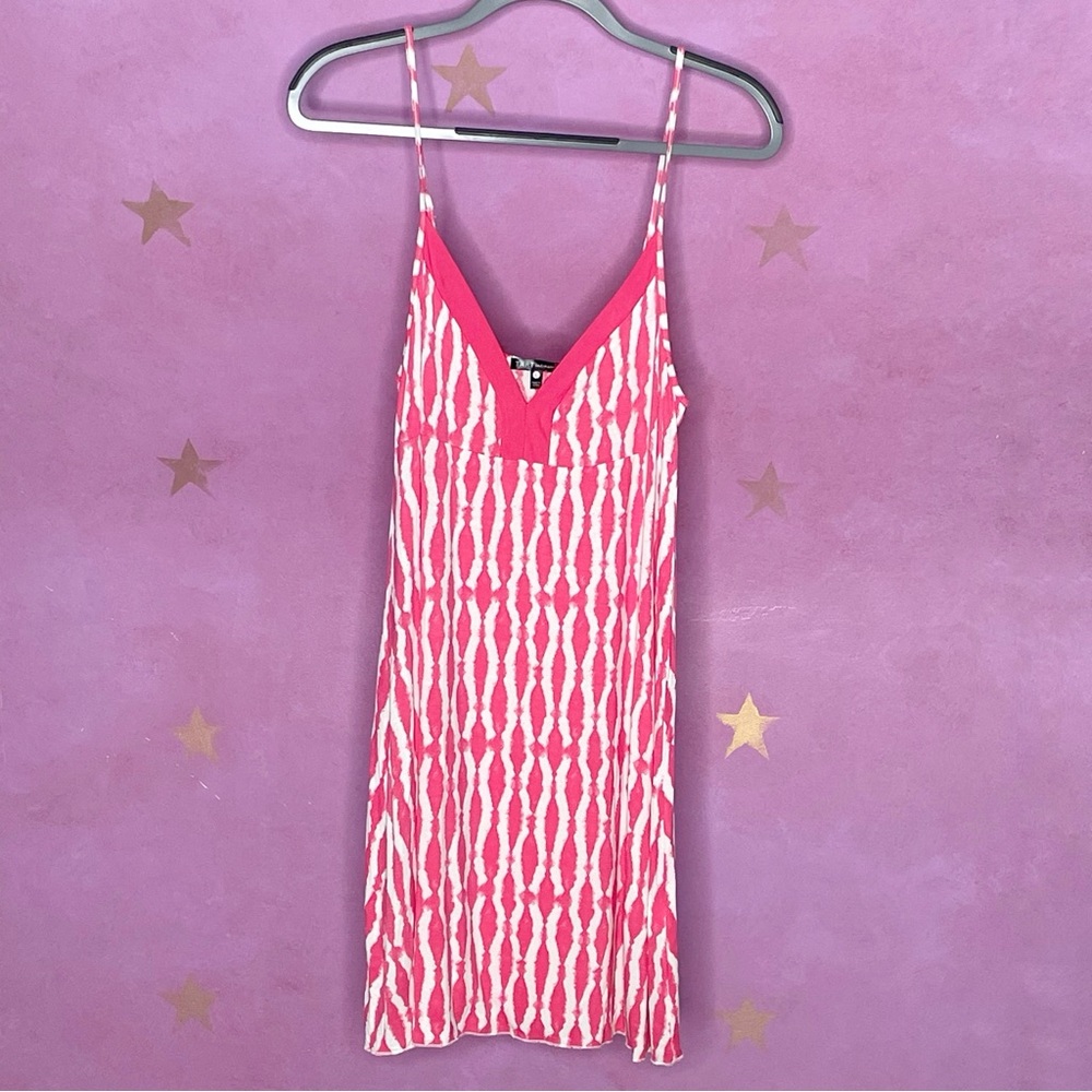 Tart Intimates Pink White Nightgown Night Dress Women’s Large New